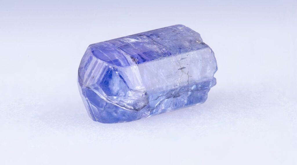 Tanzanite blue gemstone